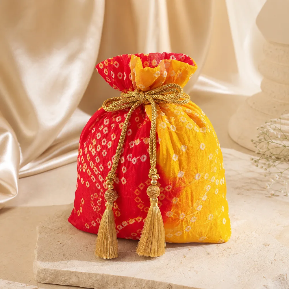 Bandhani festive potli bag