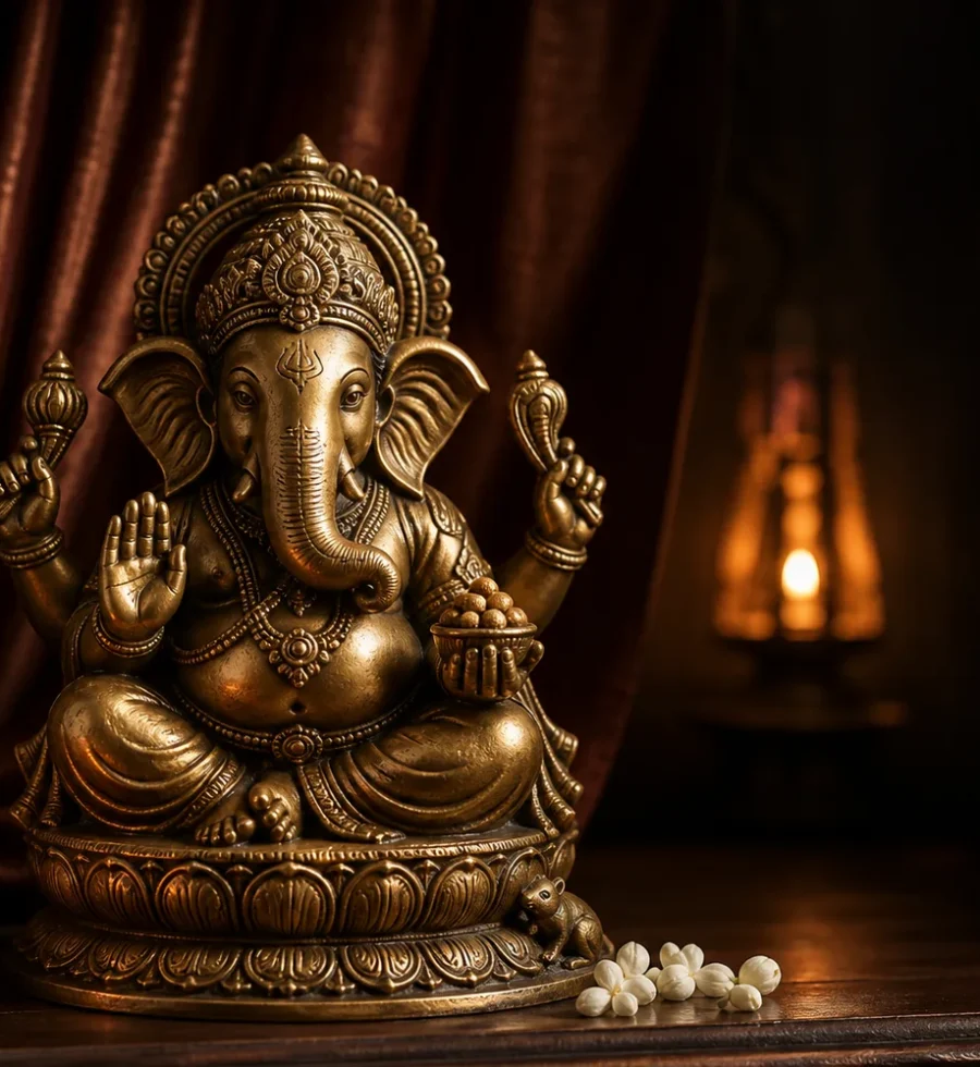 Heritage brass Ganesha idol