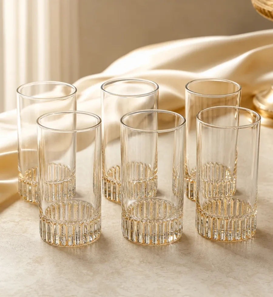 Borosil 6-Piece Drinking Glass Set