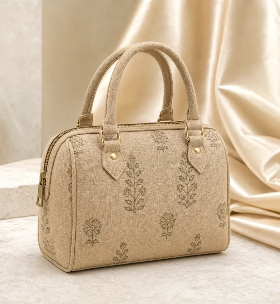 Handloom Block Print Utility Bag